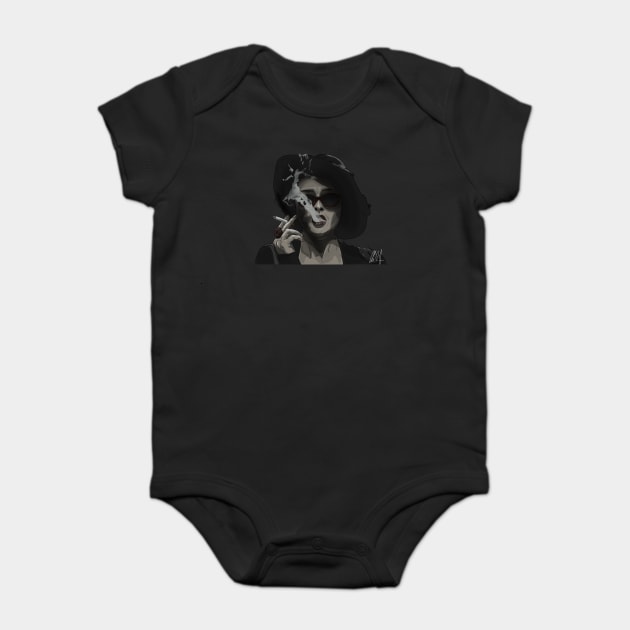 Fight Club: Marla Takes a Drag Baby Bodysuit by 51Deesigns